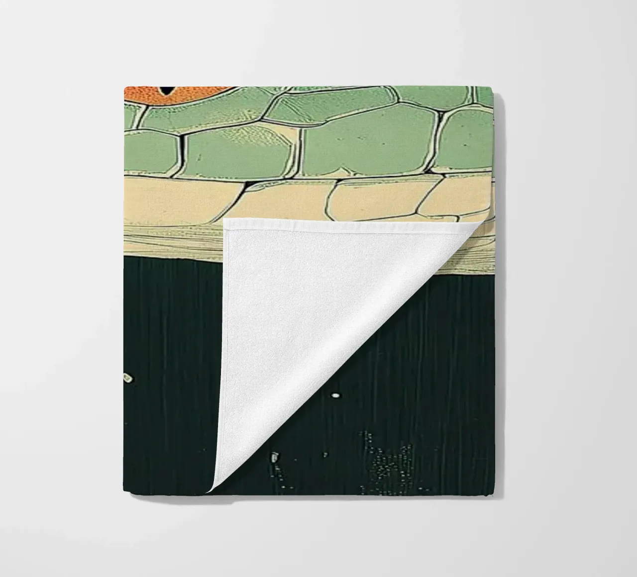 Snake beach towel by Nikis Art Studio