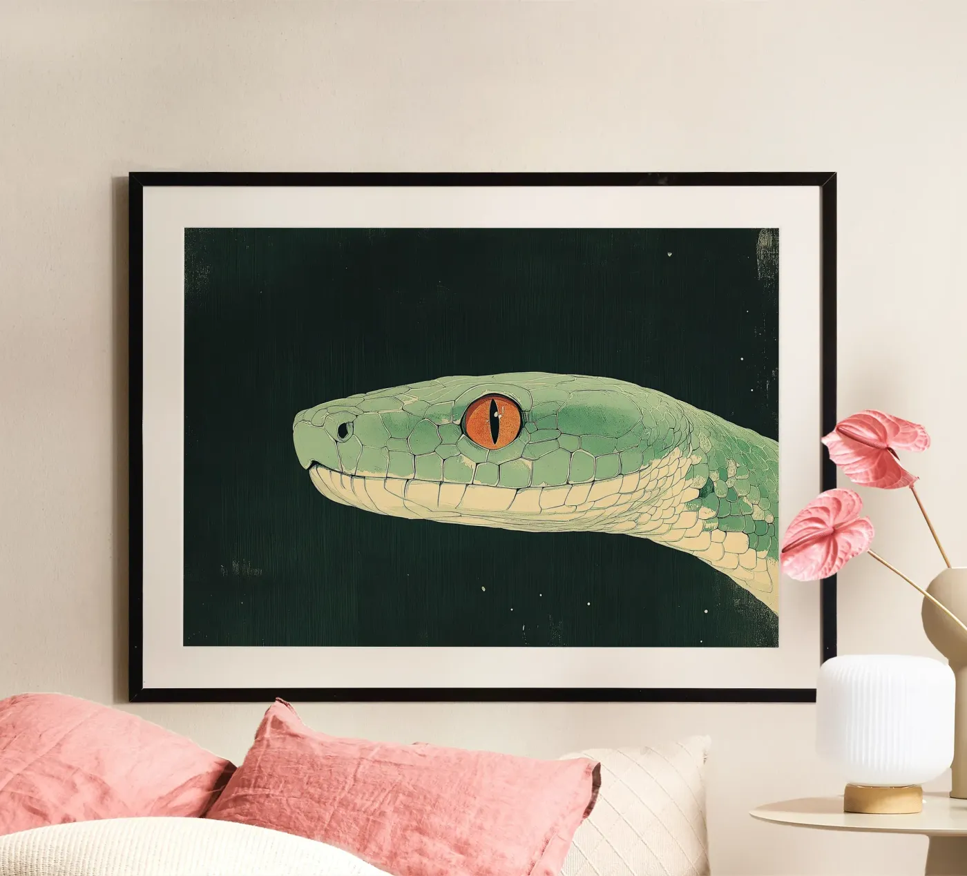 Snake poster de Nikis Art Studio