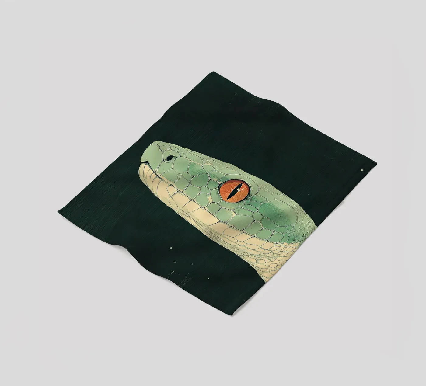 Snake fleece blanket by Nikis Art Studio