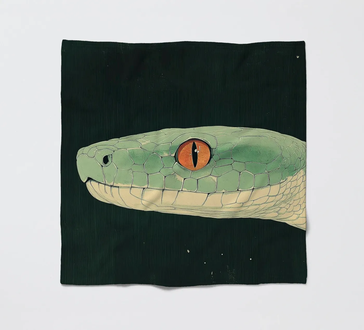 Snake fleece blanket by Nikis Art Studio