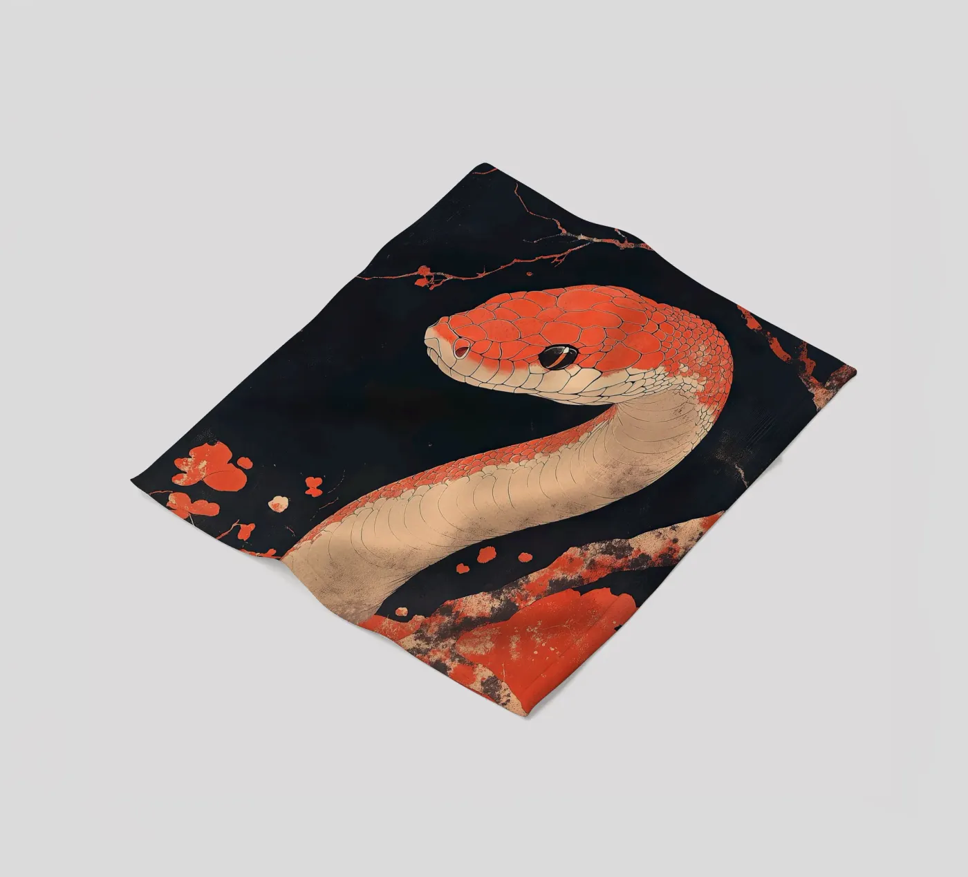 Serpente coperta in pile da Nikis Art Studio