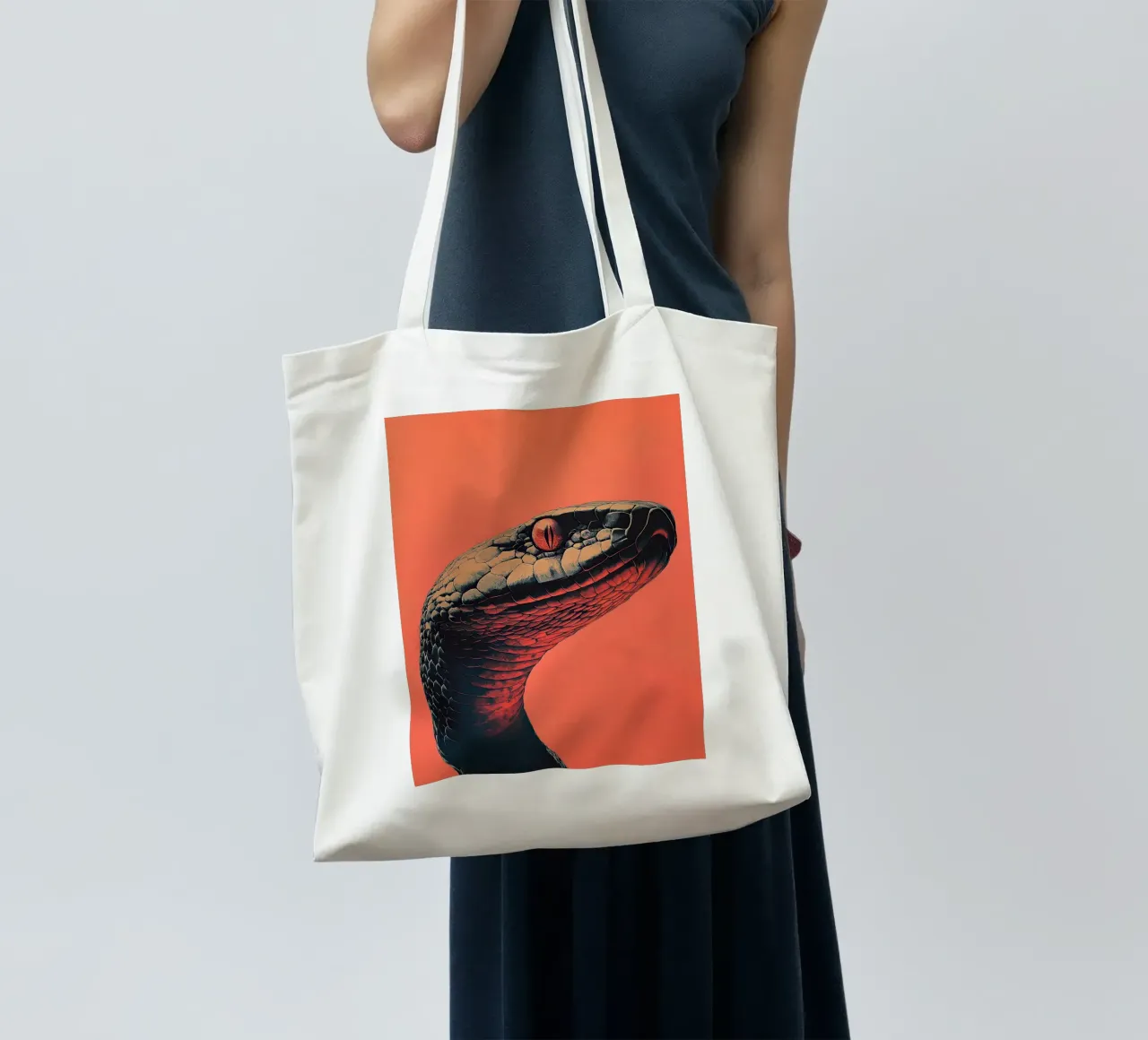 Serpente borsa in juta da Nikis Art Studio