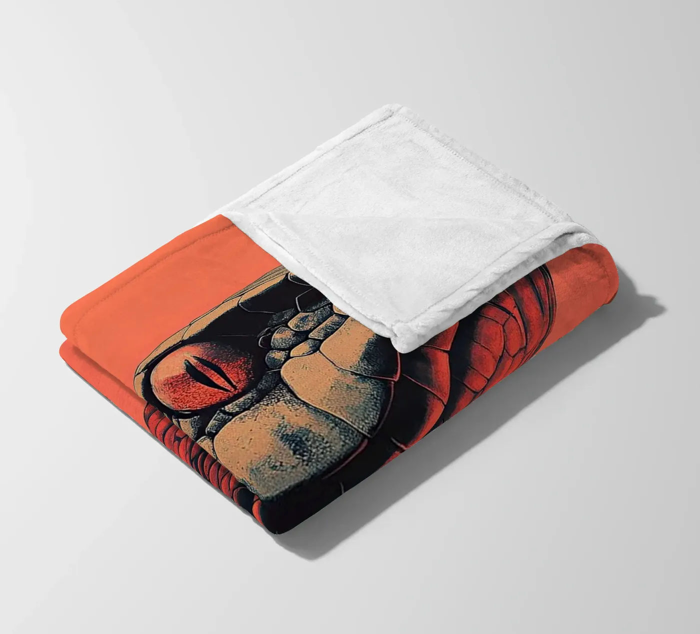 Snake fleece blanket by Nikis Art Studio