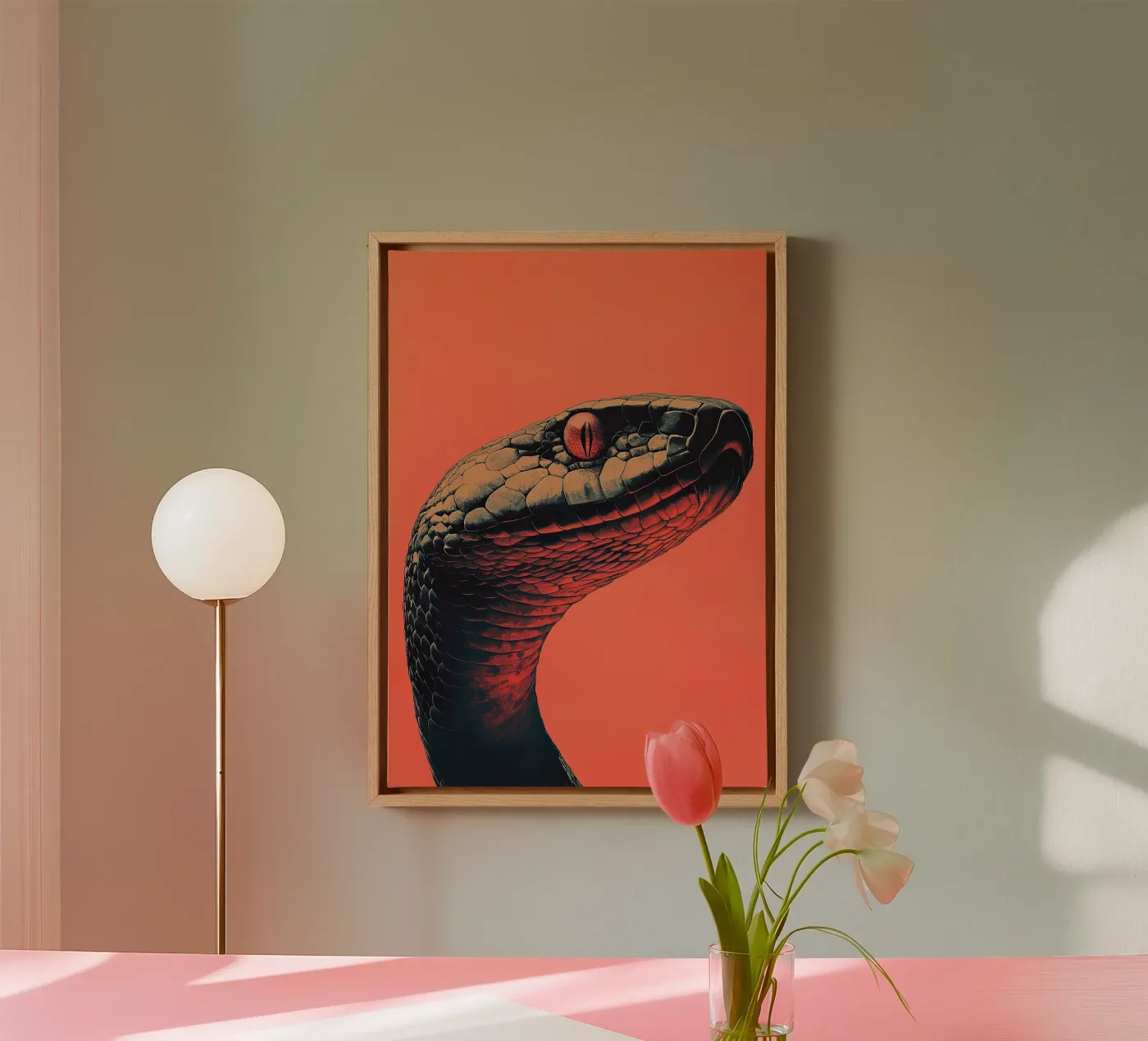 Serpente tela da Nikis Art Studio