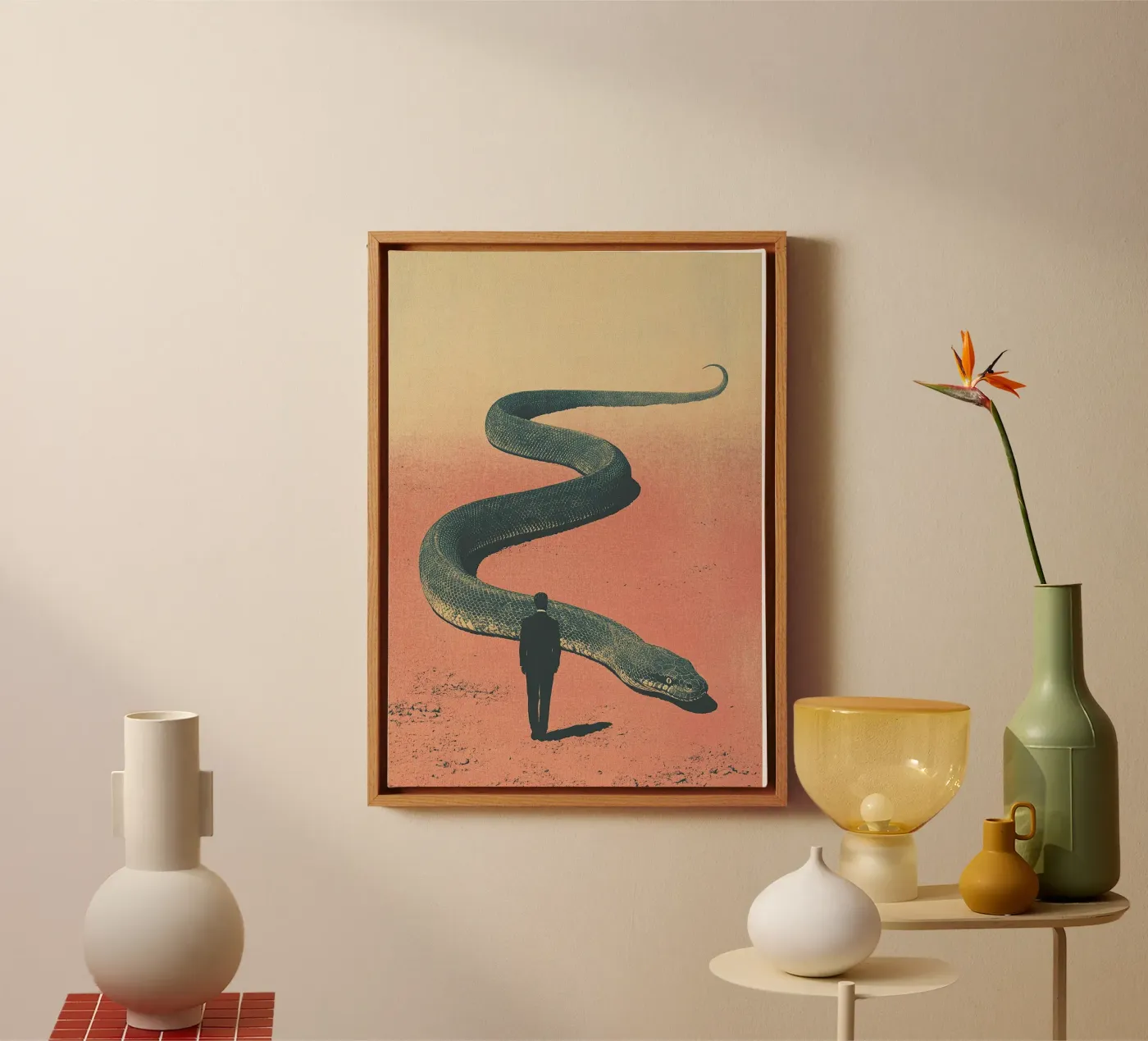 Serpente tela da Nikis Art Studio