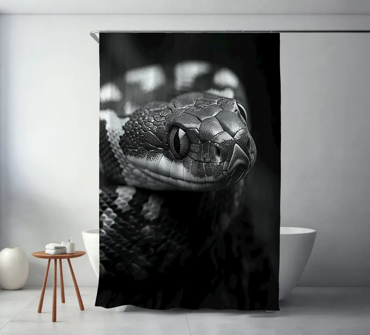 Serpente tenda da doccia da Nikis Art Studio