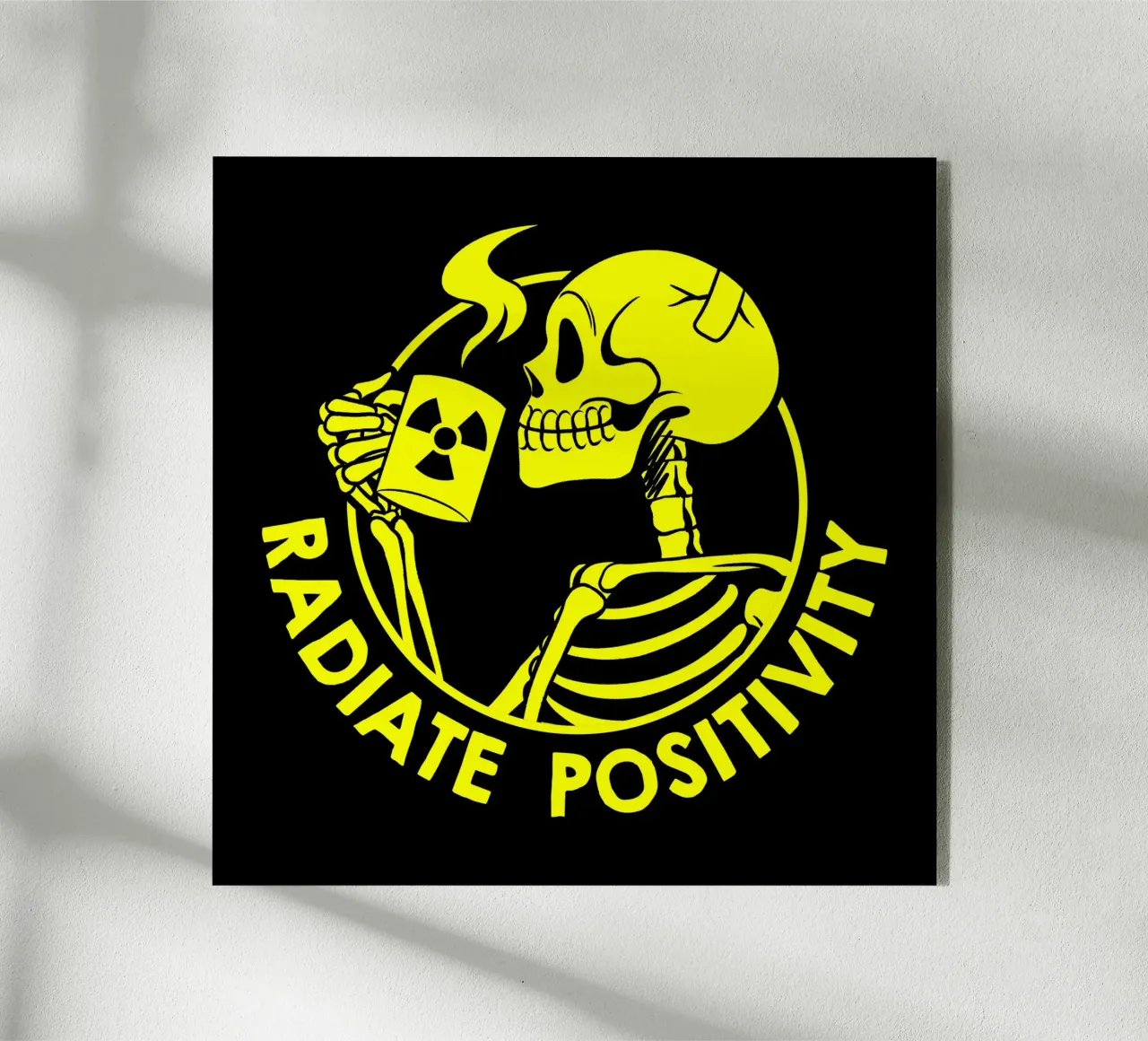 Irradia positività Scheletro divertente plexiglass da Tobe Fonseca