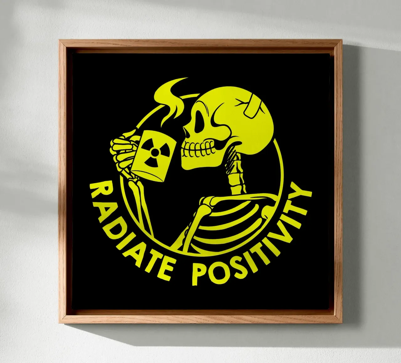 Positiviteit uitstralen Grappig Skelet canvas van Tobe Fonseca
