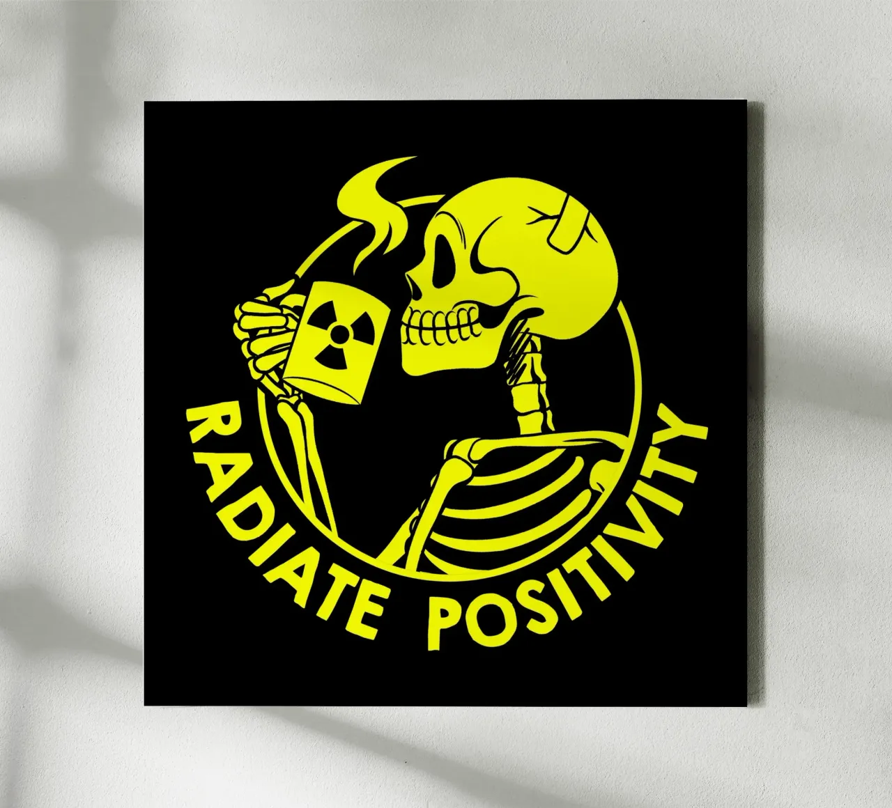 Positiviteit uitstralen Grappig Skelet canvas van Tobe Fonseca