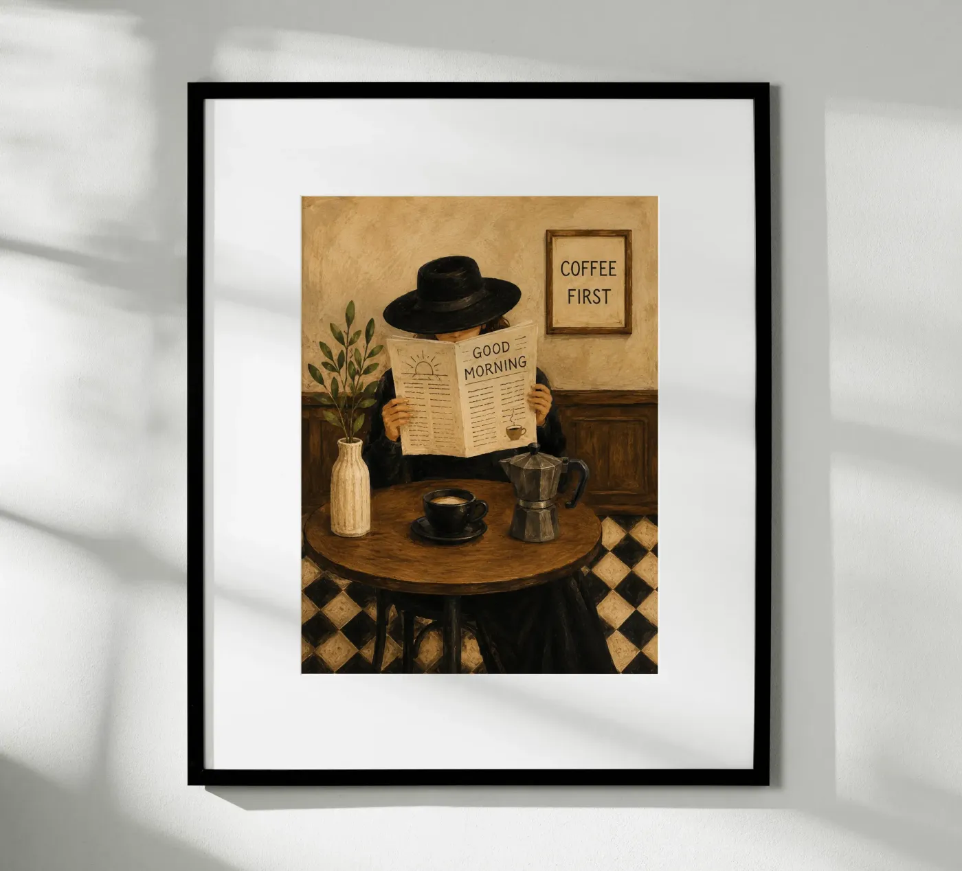 Coffee first poster by Studio Mello