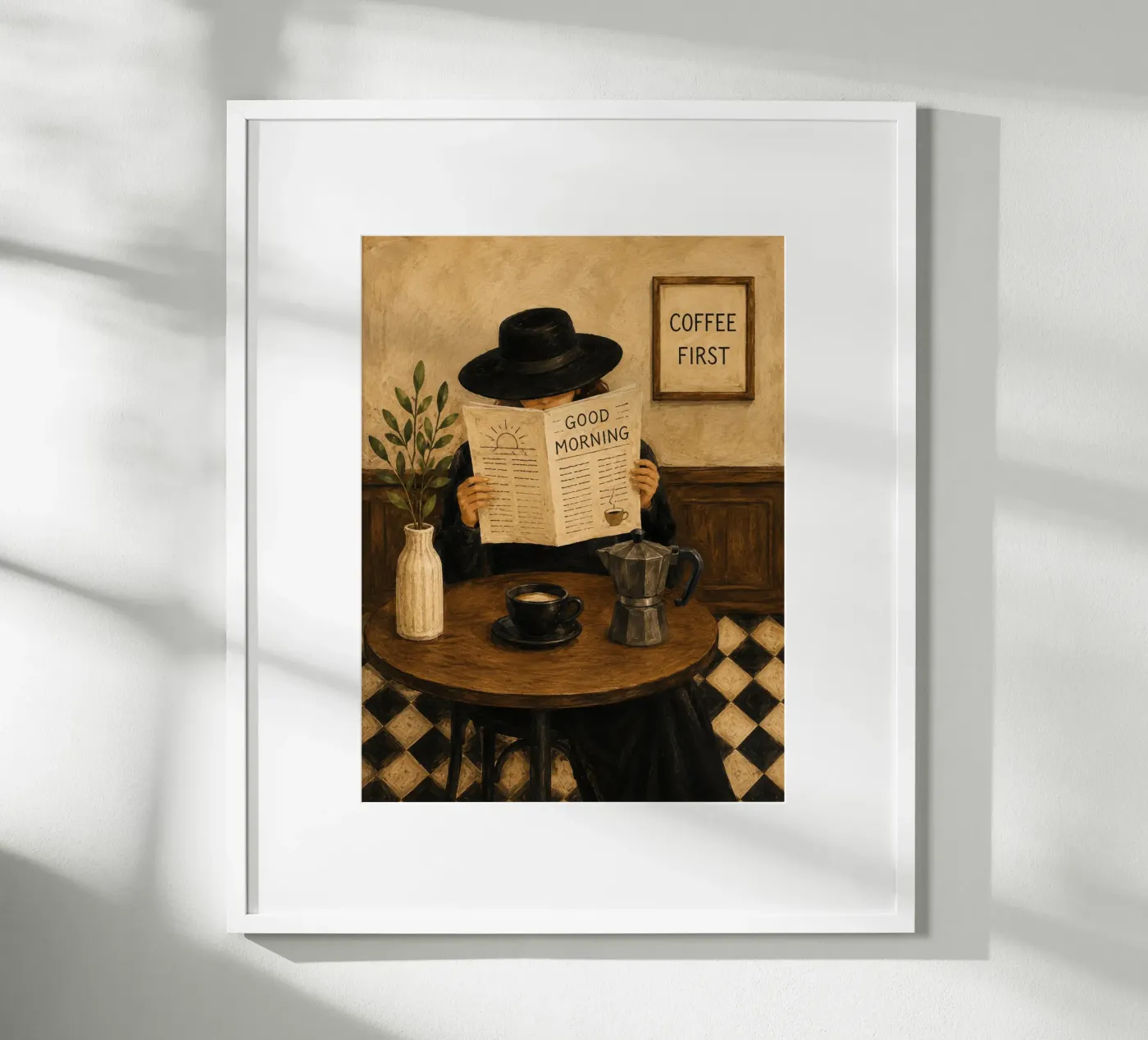 Coffee first poster by Studio Mello