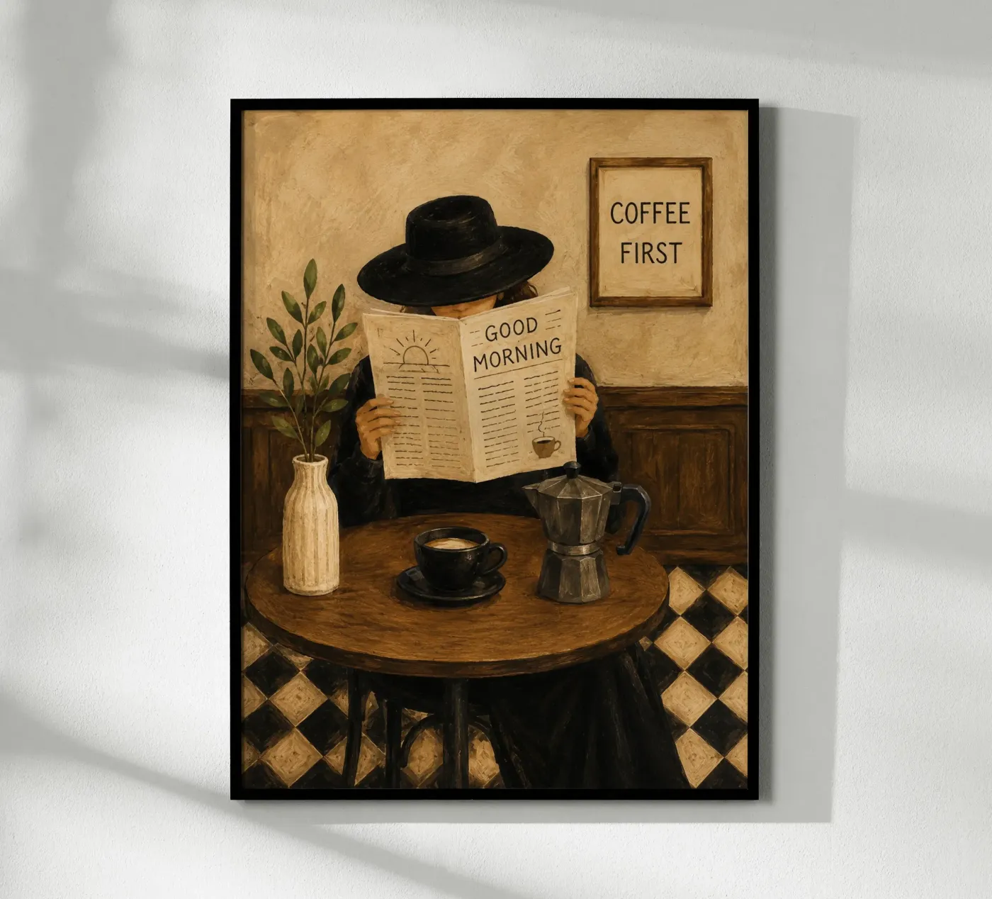 Coffee first poster by Studio Mello