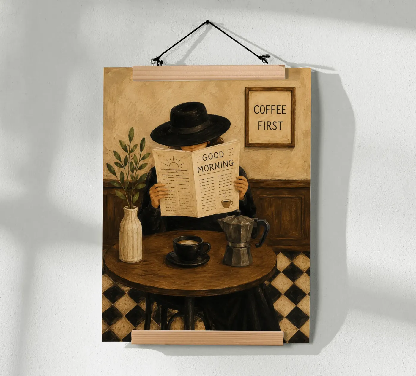 Coffee first poster by Studio Mello