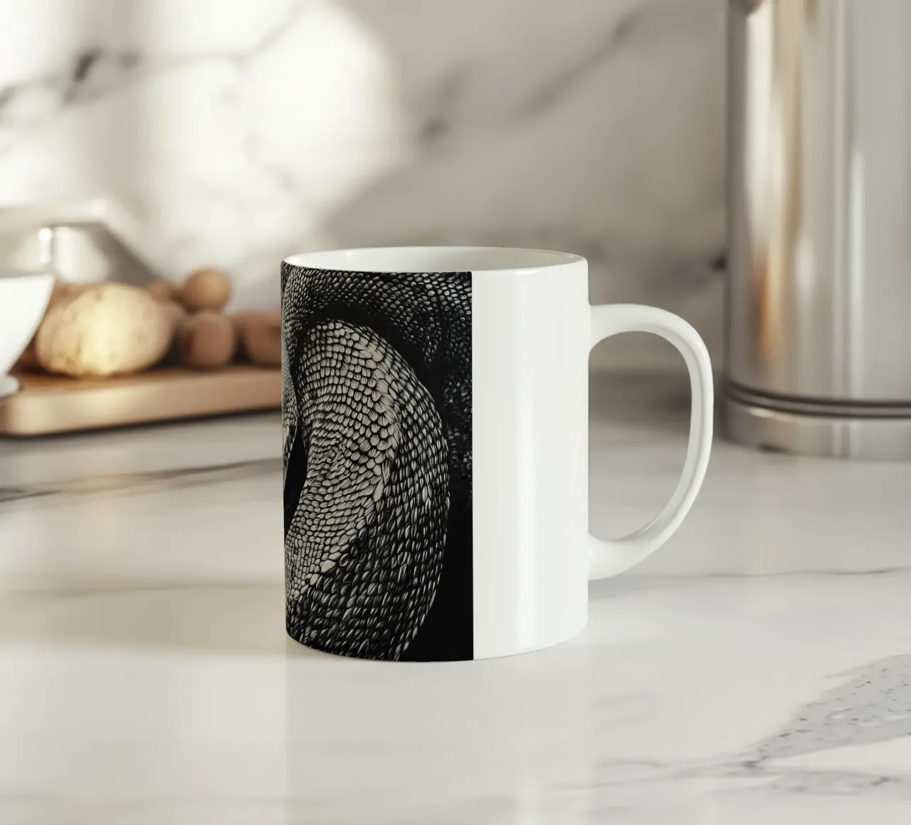 Serpente tazza in ceramica da Nikis Art Studio