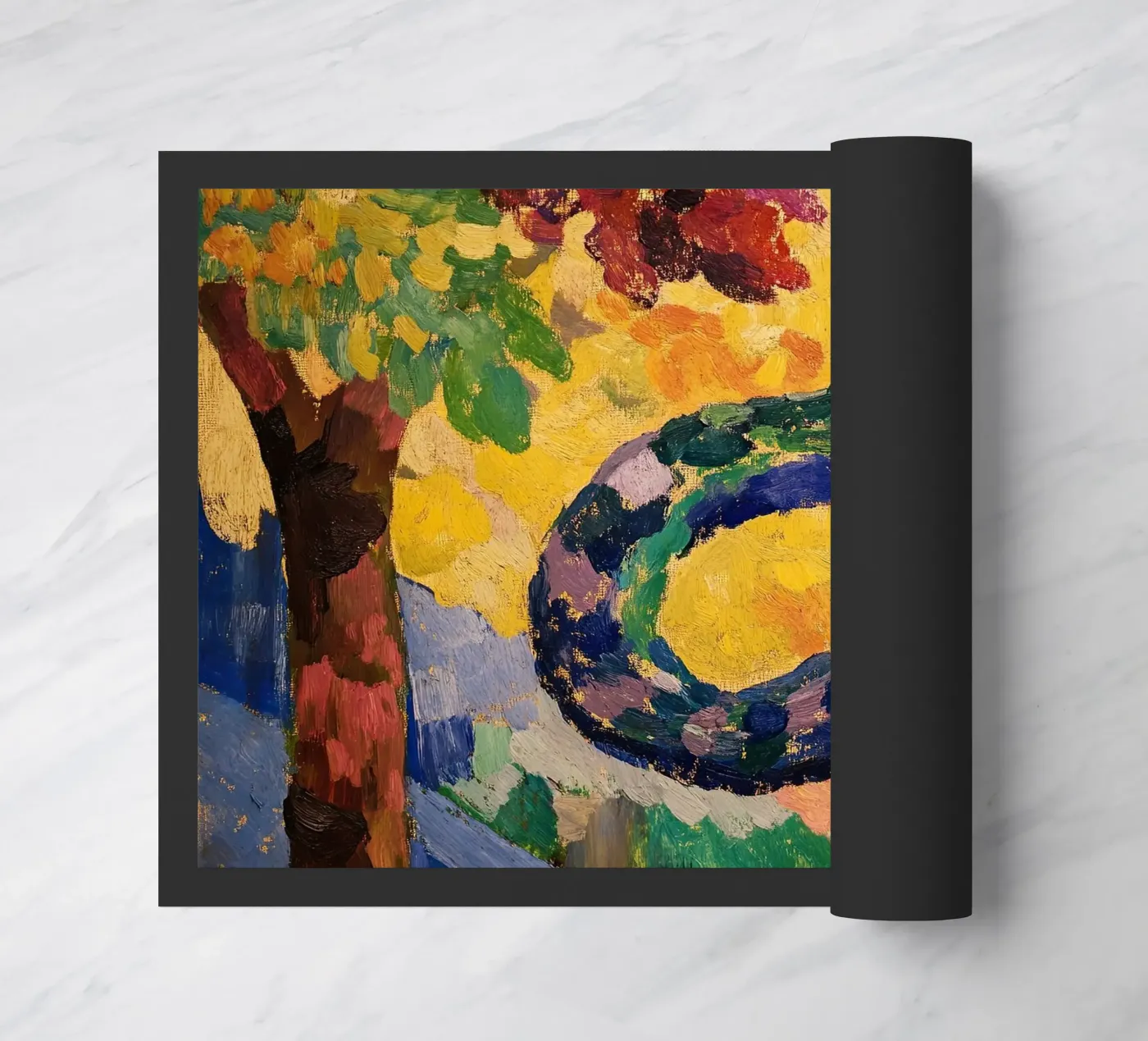 Schlange Fußmatte von Nikis Art Studio