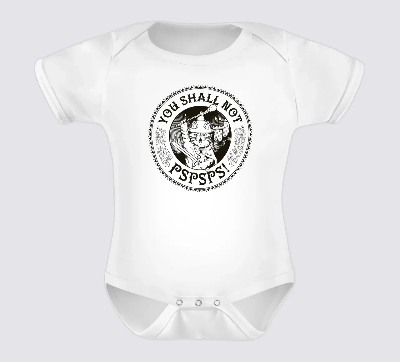 Non devi Pspsps Gatto divertente body neonato maniche corte da Tobe Fonseca