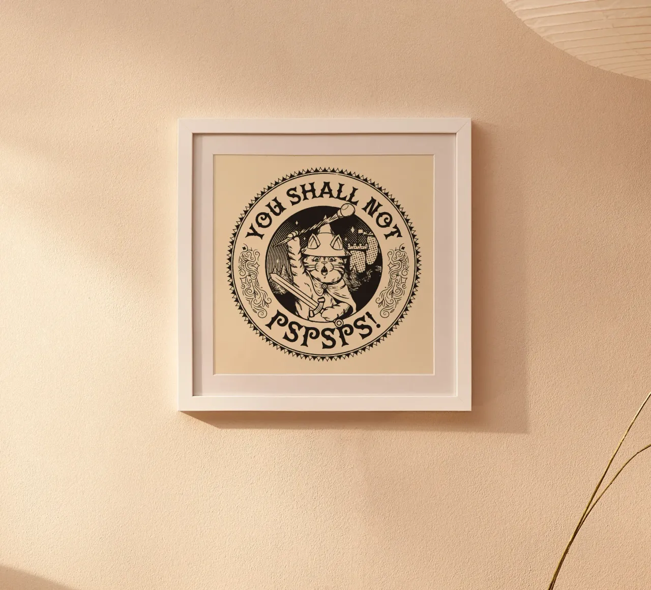 Non devi Pspsps Gatto divertente poster da Tobe Fonseca