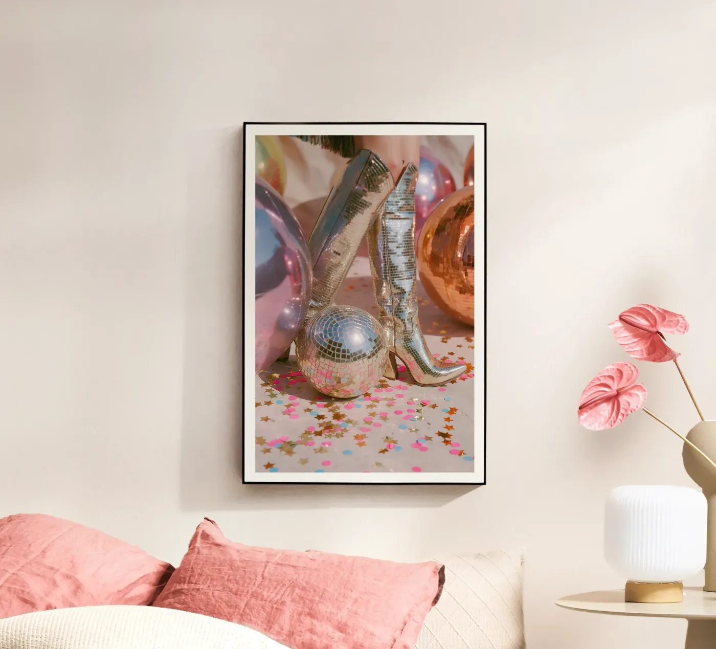 Disco Boots Acryl-Glas von Malou-Studio