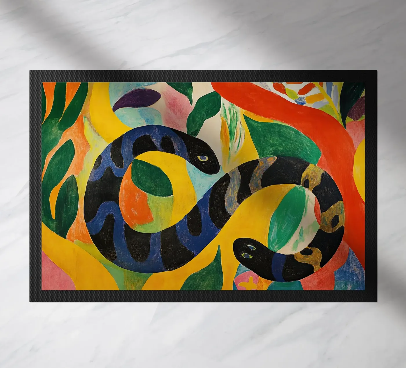 Snake doormat by Nikis Art Studio