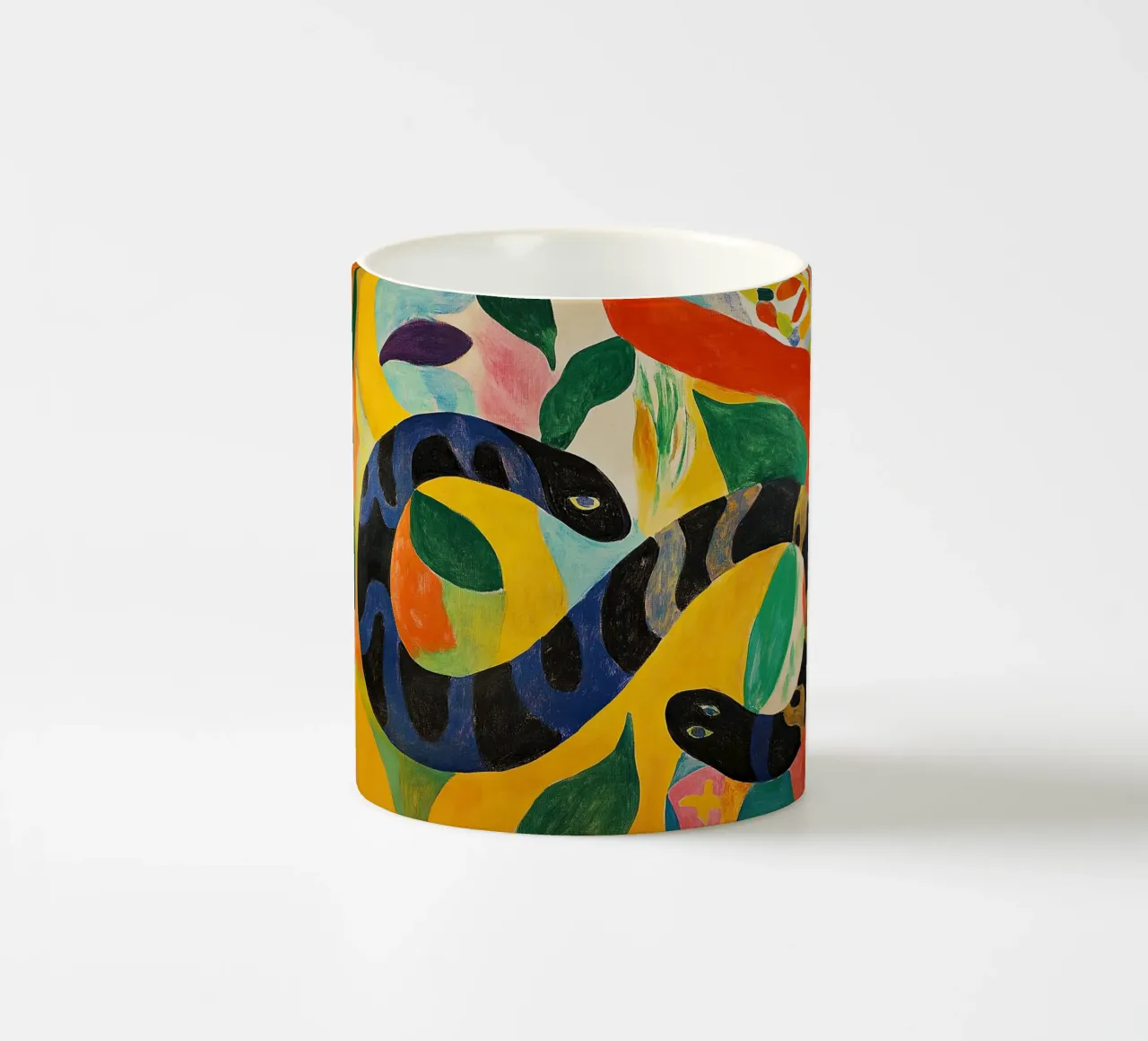 Serpente tazza in ceramica da Nikis Art Studio
