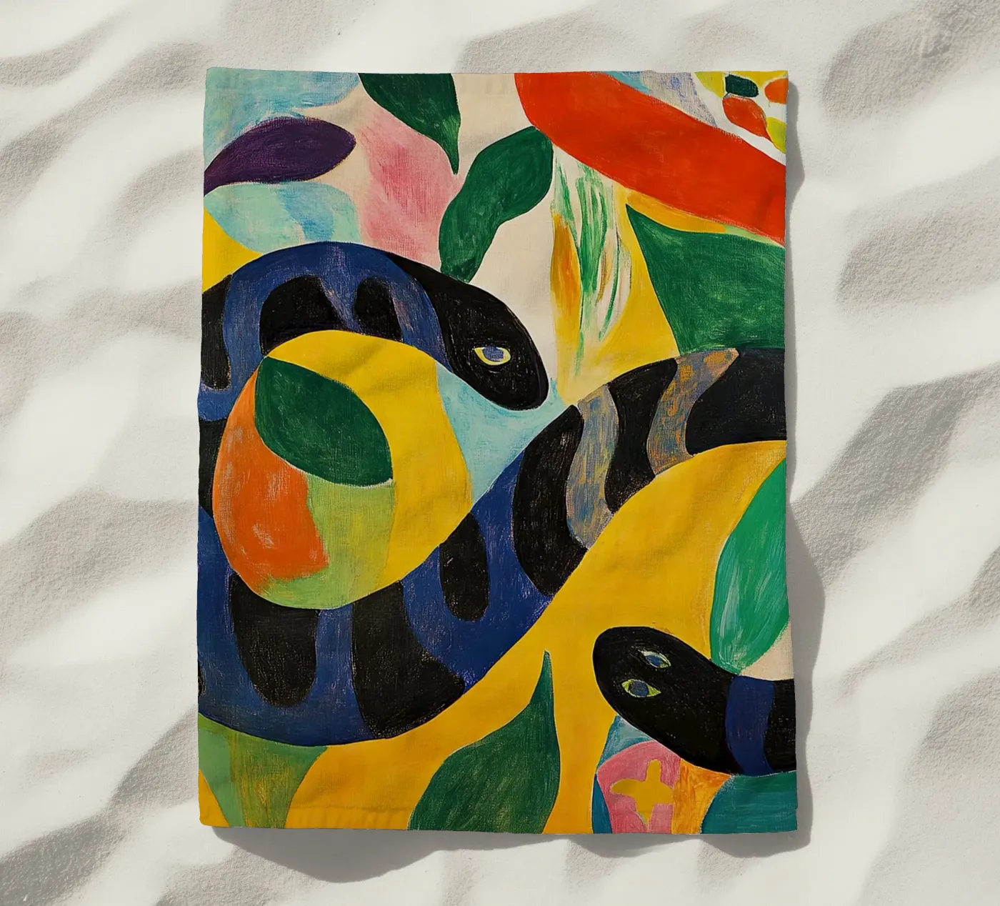 Slang strandhanddoek van Nikis Art Studio