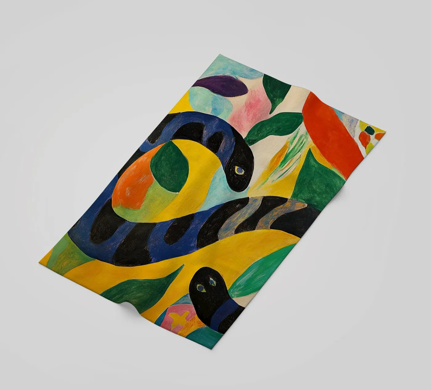 Slang strandhanddoek van Nikis Art Studio