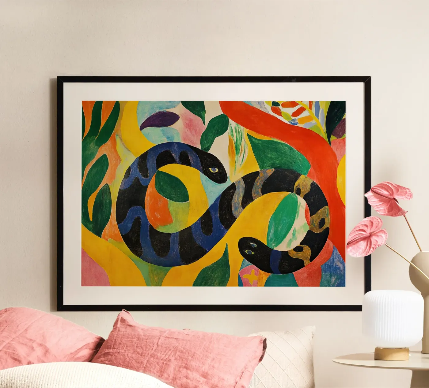 Schlange Poster von Nikis Art Studio