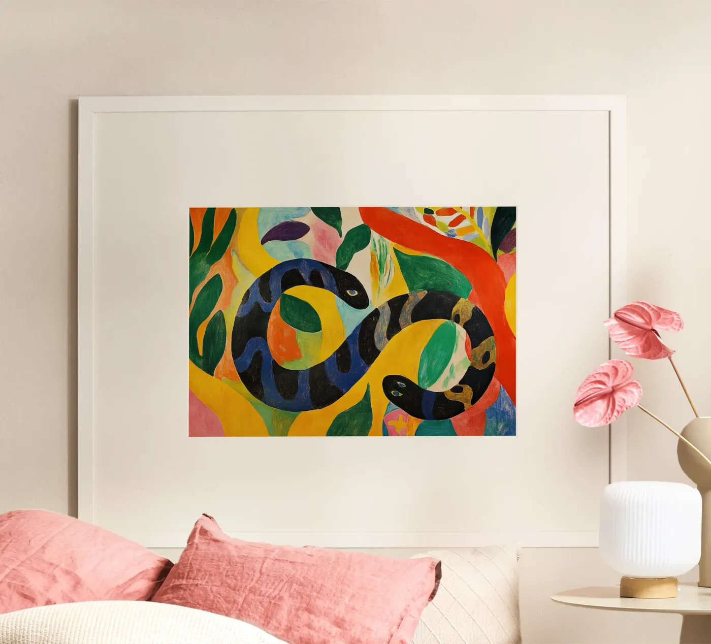 Snake poster by Nikis Art Studio