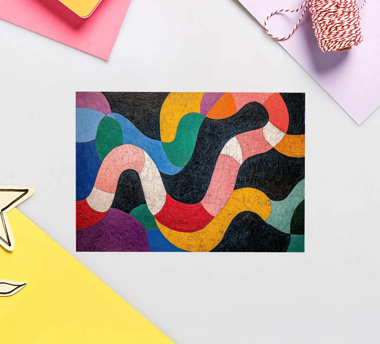 Waves of scales: The dancing body sticker by Nikis Art Studio