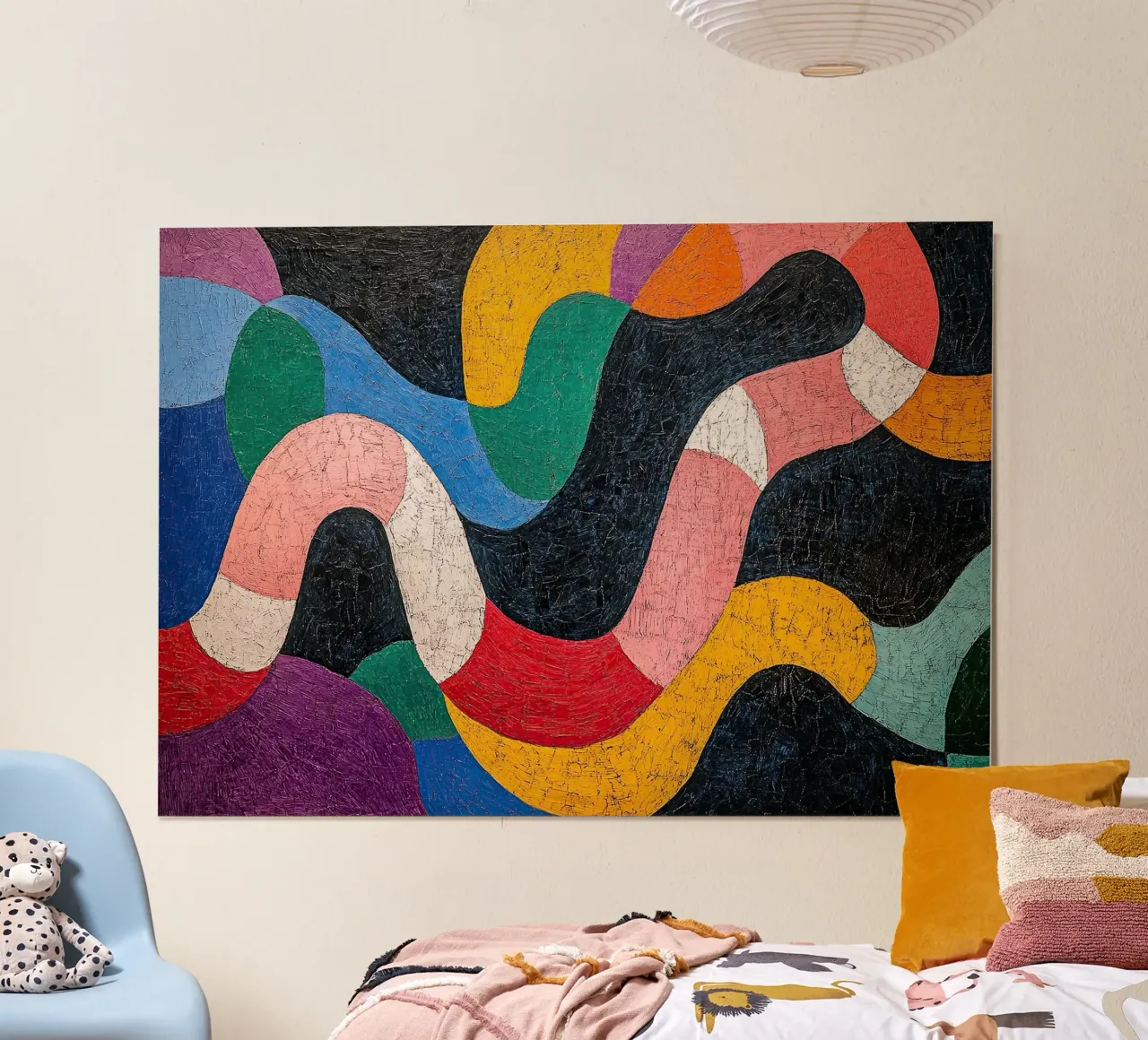 Onde di scale: Il corpo danzante poster con telaio in plastica da Nikis Art Studio