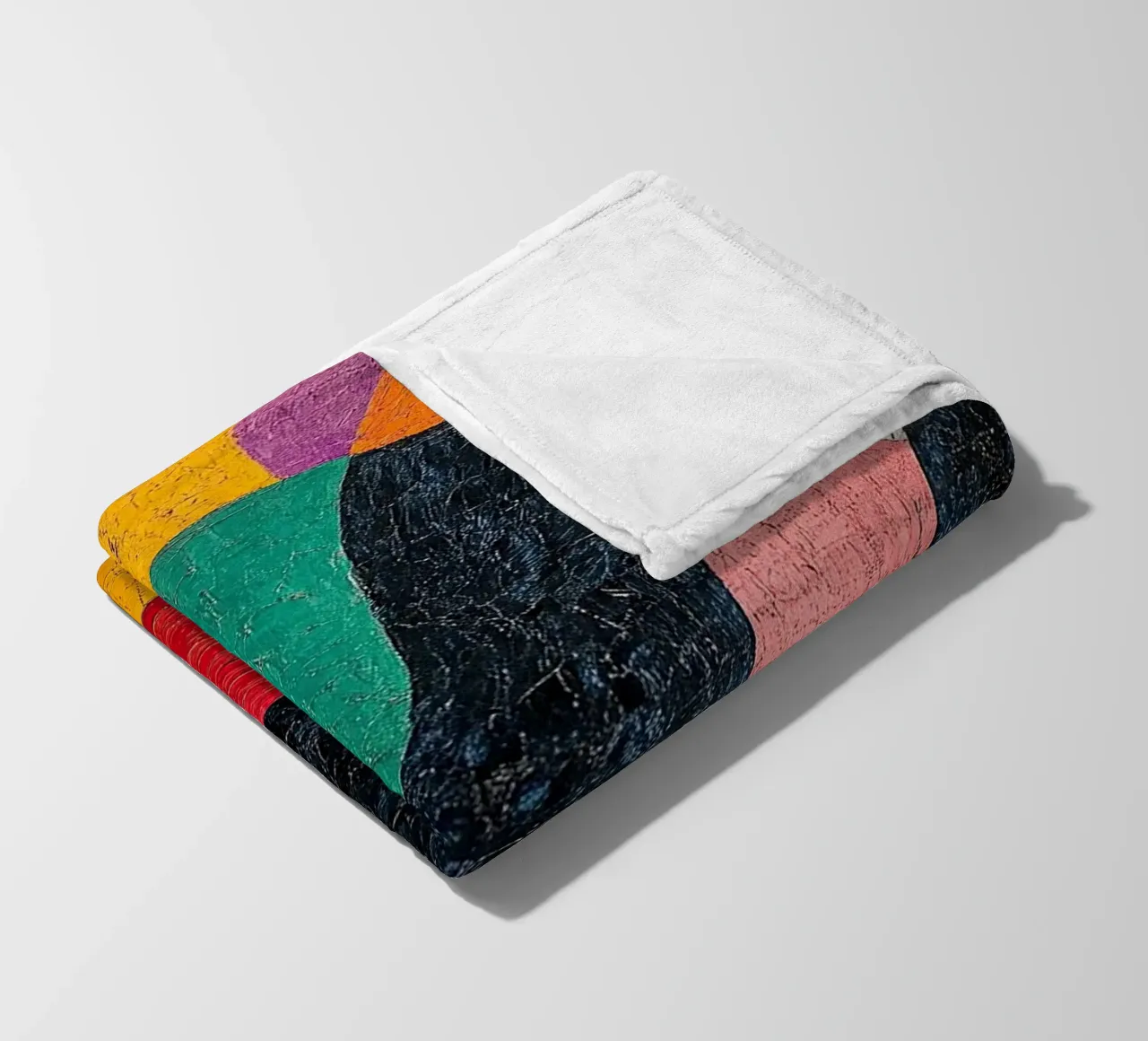 Waves of scales: The dancing body fleece blanket by Nikis Art Studio