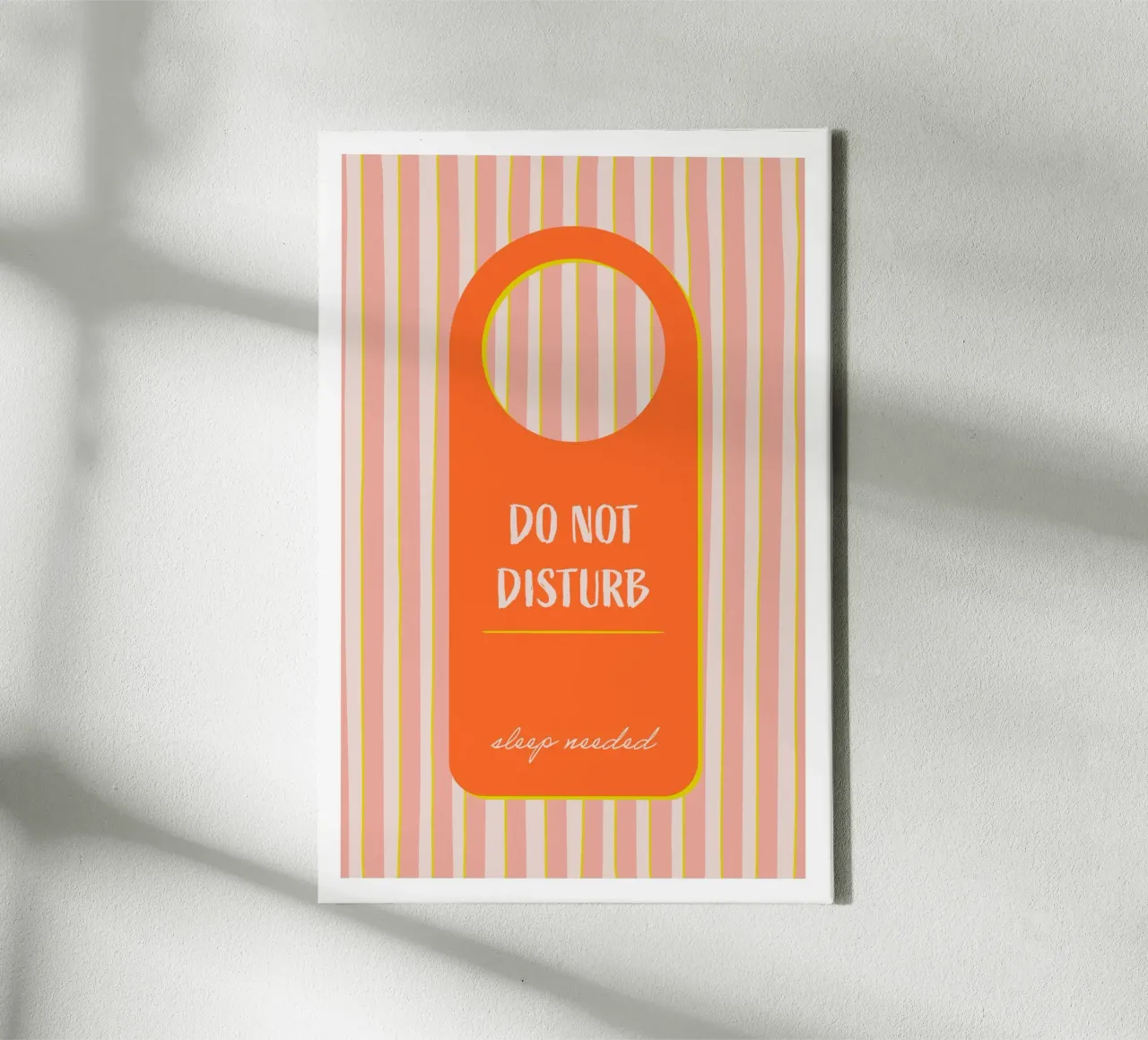 Do not Disturb - Sleep needed canvas by Malou-Studio