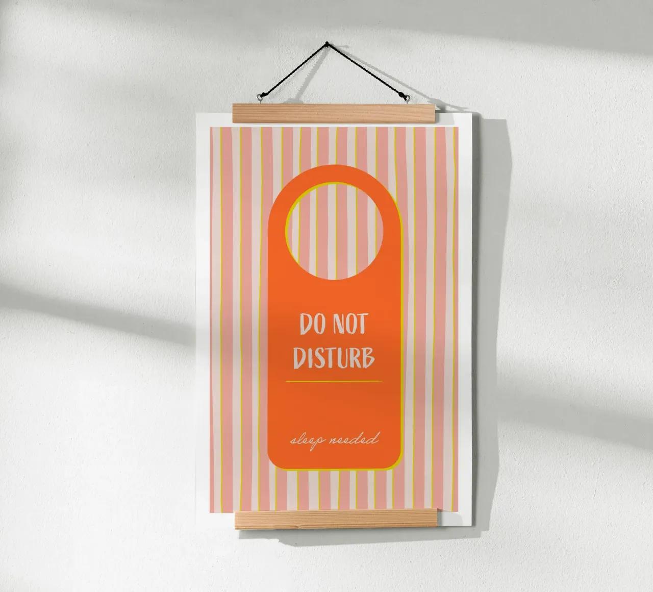 Non Disturbare - Necessità di dormire carta hahnemühle da Malou-Studio