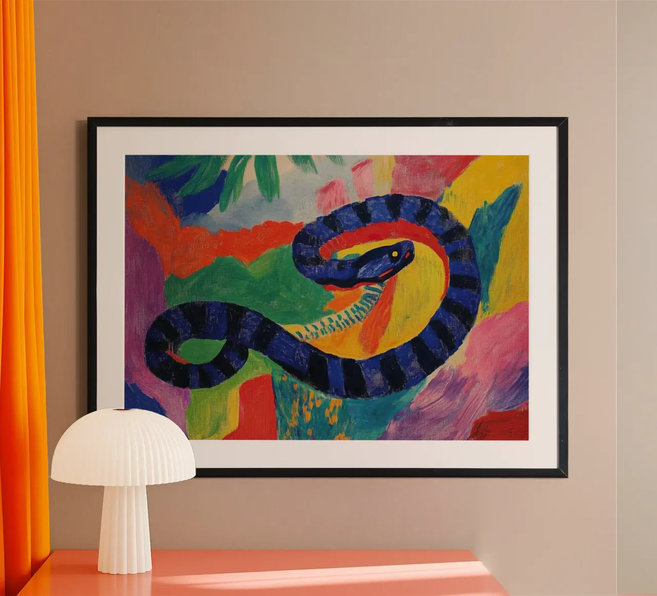 The snake witch: seduction and danger poster by Nikis Art Studio