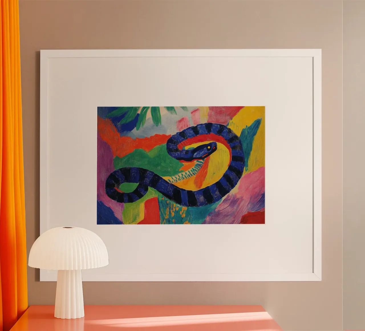 The snake witch: seduction and danger poster by Nikis Art Studio