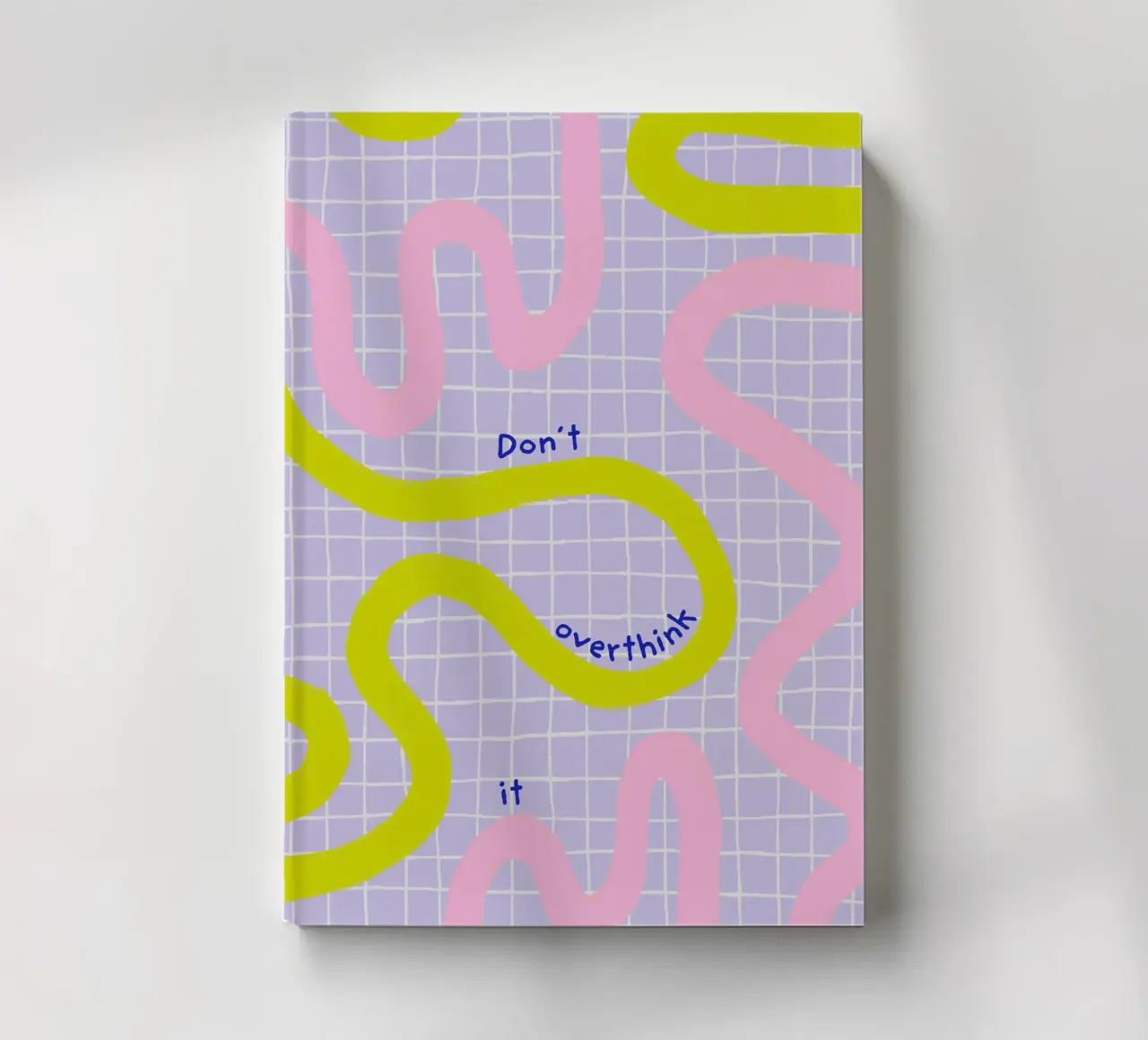 Don't overthink it - Lilac notebook by Malou-Studio