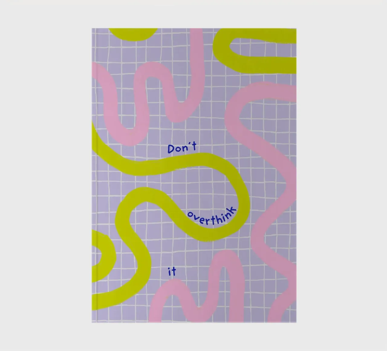 Don't overthink it - Lilac notebook by Malou-Studio