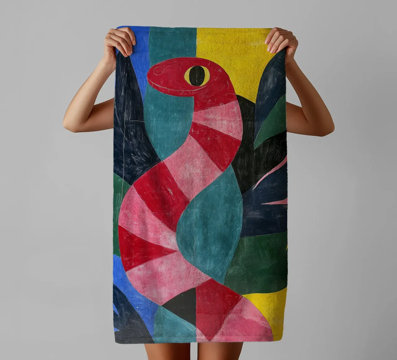 Serpente asciugamano da bagno da Nikis Art Studio