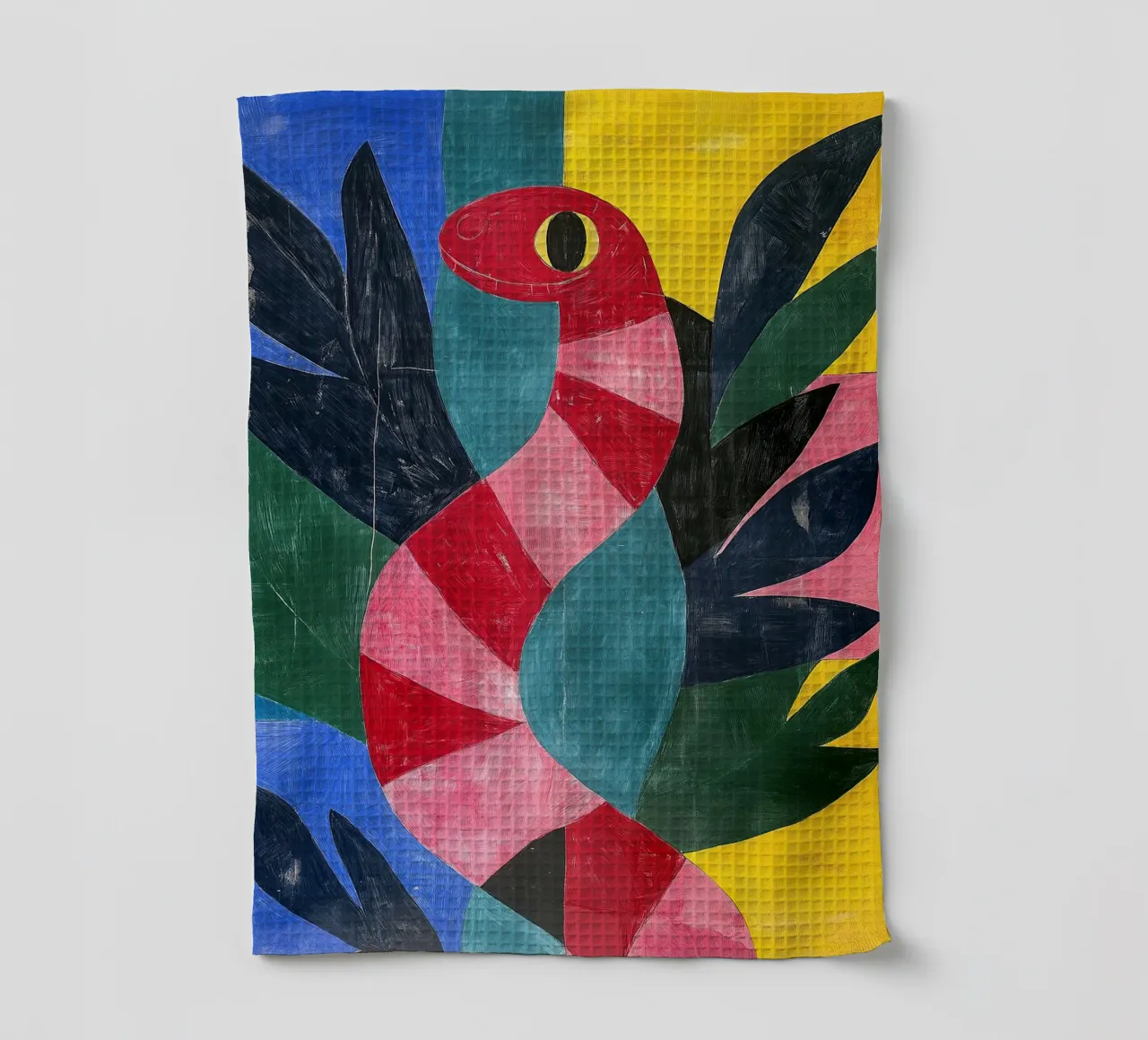 Serpente canovaccio da cucina da Nikis Art Studio