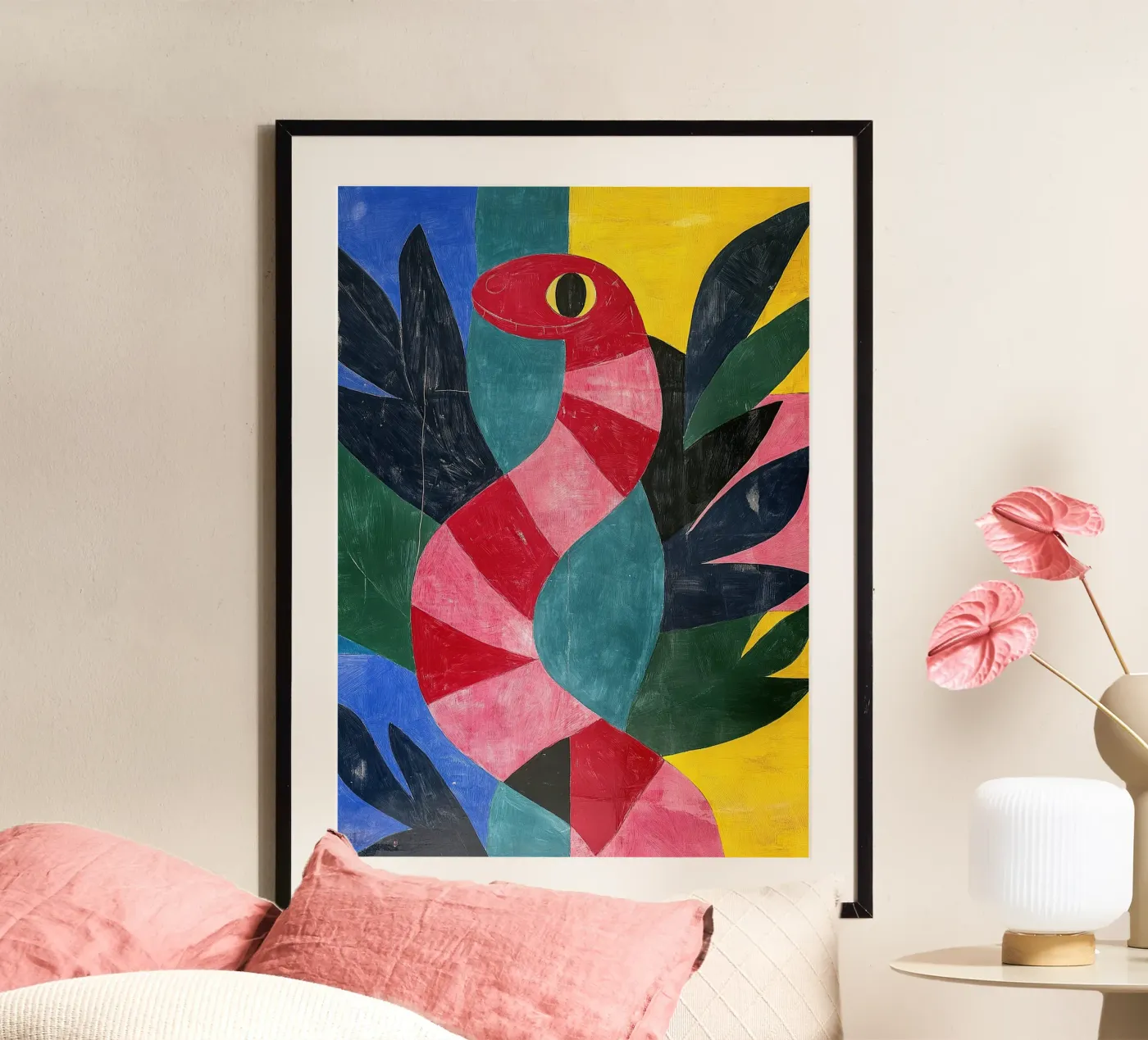 Slang poster van Nikis Art Studio