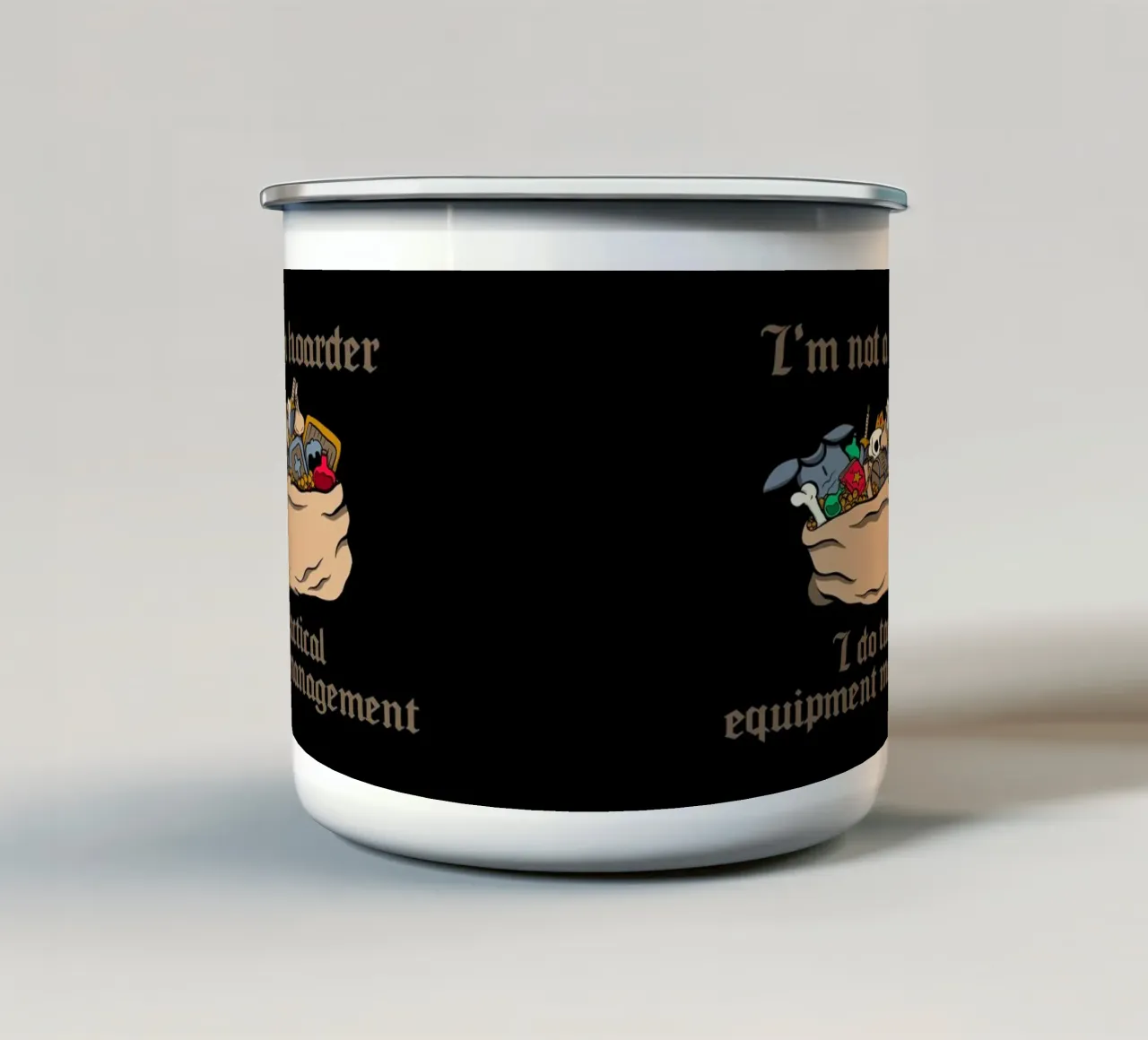 Gestione delle attrezzature tattiche tazza in smalto da Loobs