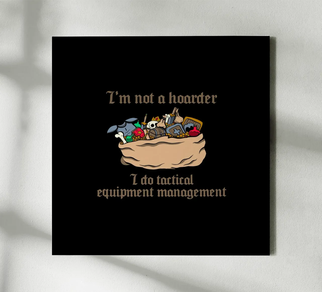 Tactical equipment management canvas with Floater frame by Loobs