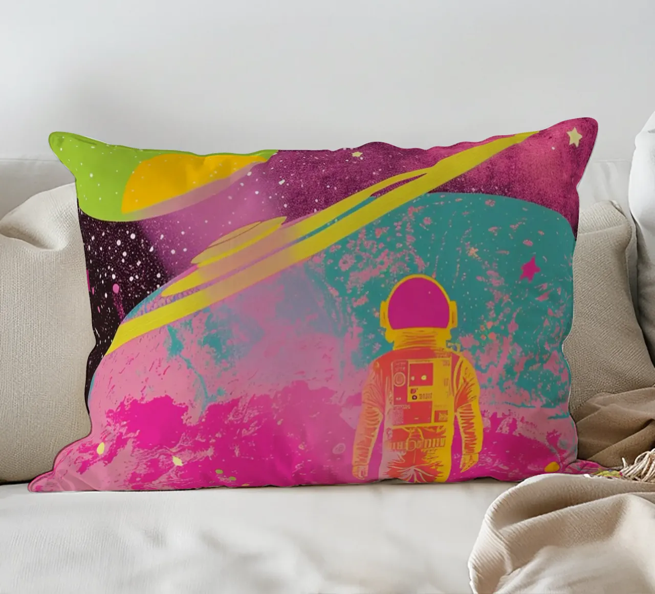 Dopamine Astronaut cuscino da Malou-Studio