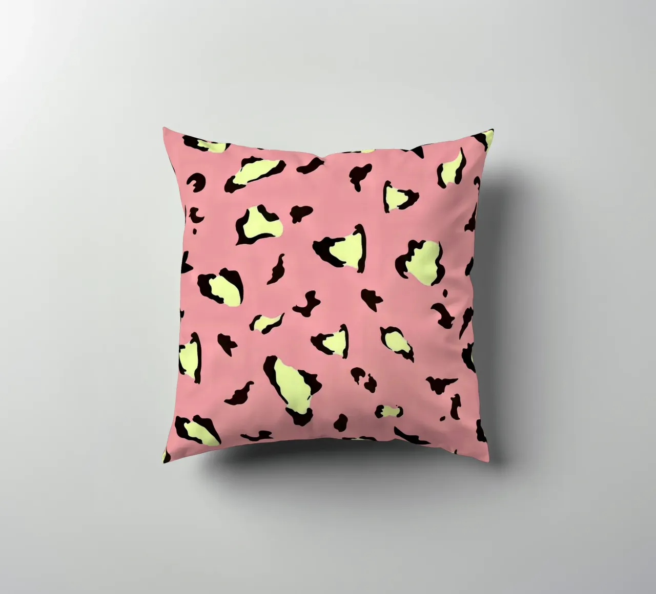 Pop Leopard Pattern decorative cushion by Kiroiharu