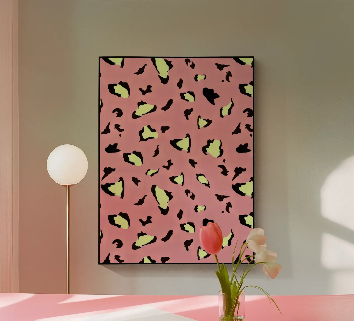 Motif léopard pop plexiglas de Kiroiharu