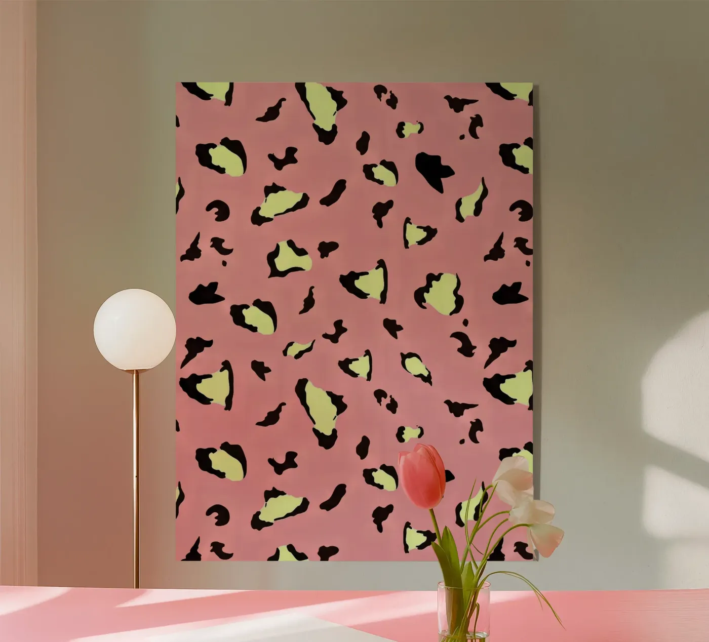 Pop Leopard Pattern acryl van Kiroiharu