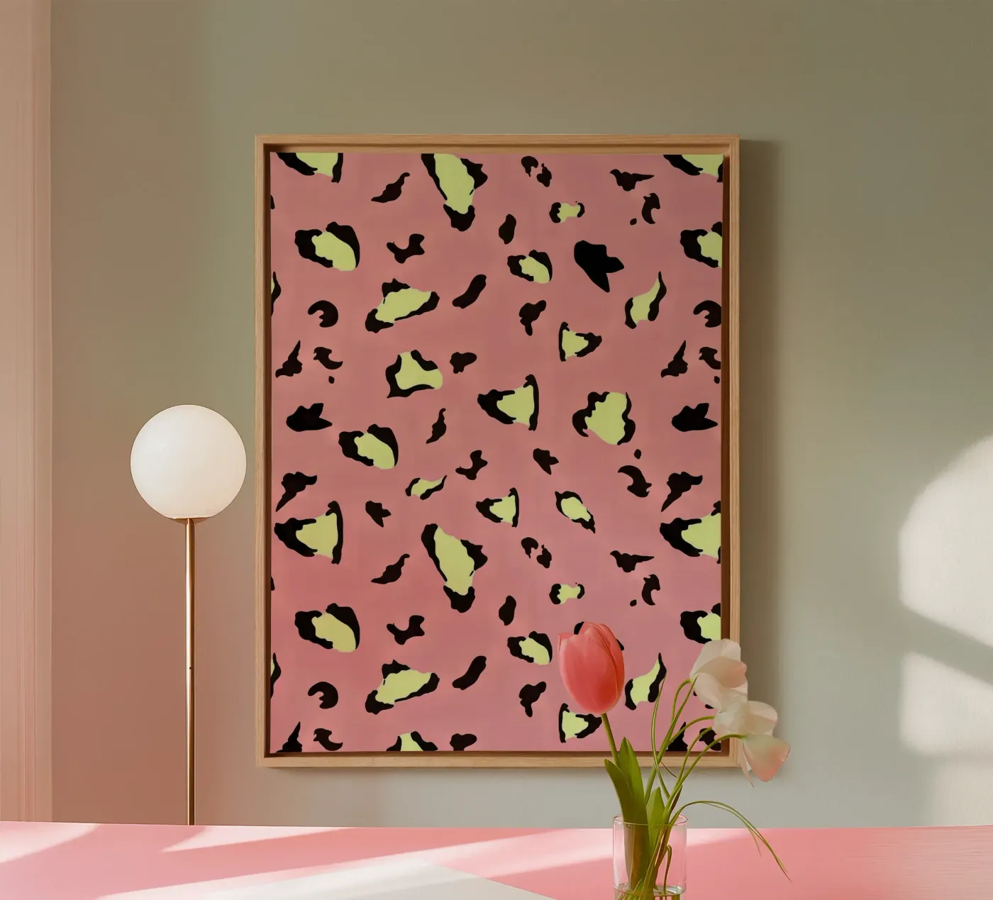 Pop Leopard Pattern canvas van Kiroiharu