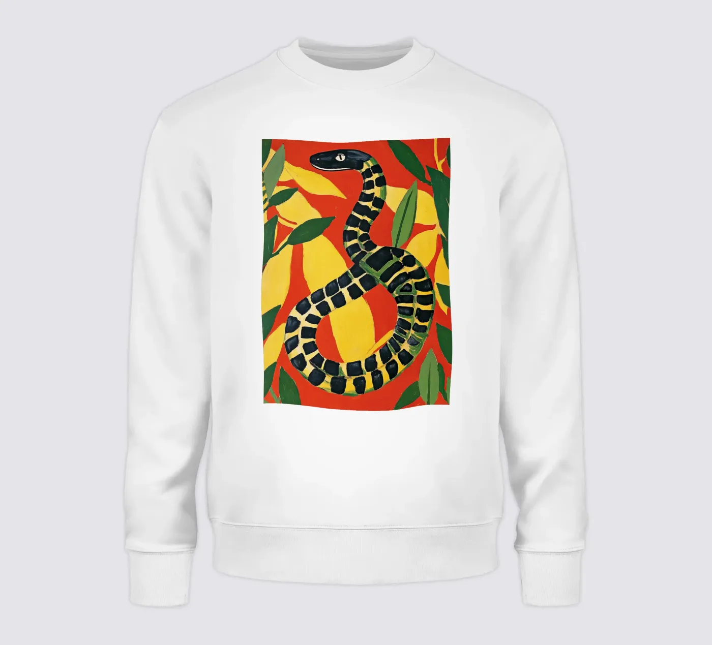 Snake sweatshirt by Nikis Art Studio
