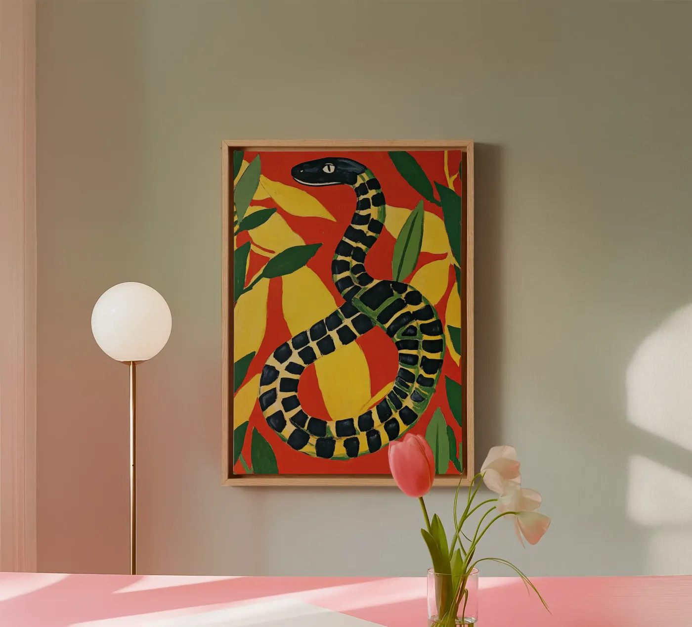 Serpente tela da Nikis Art Studio