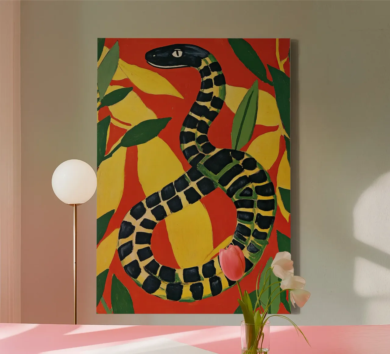 Serpente tela da Nikis Art Studio